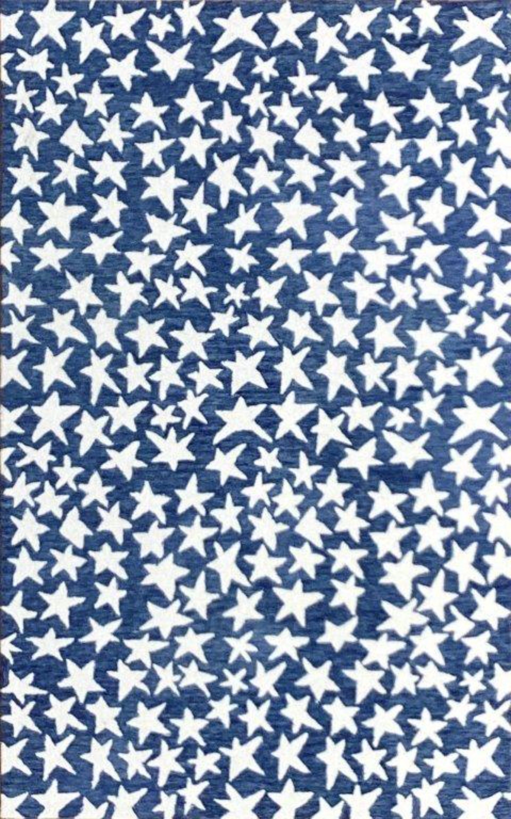 ST - 197 Navy Colored Hand Tufted Rug - Nanak Rugs