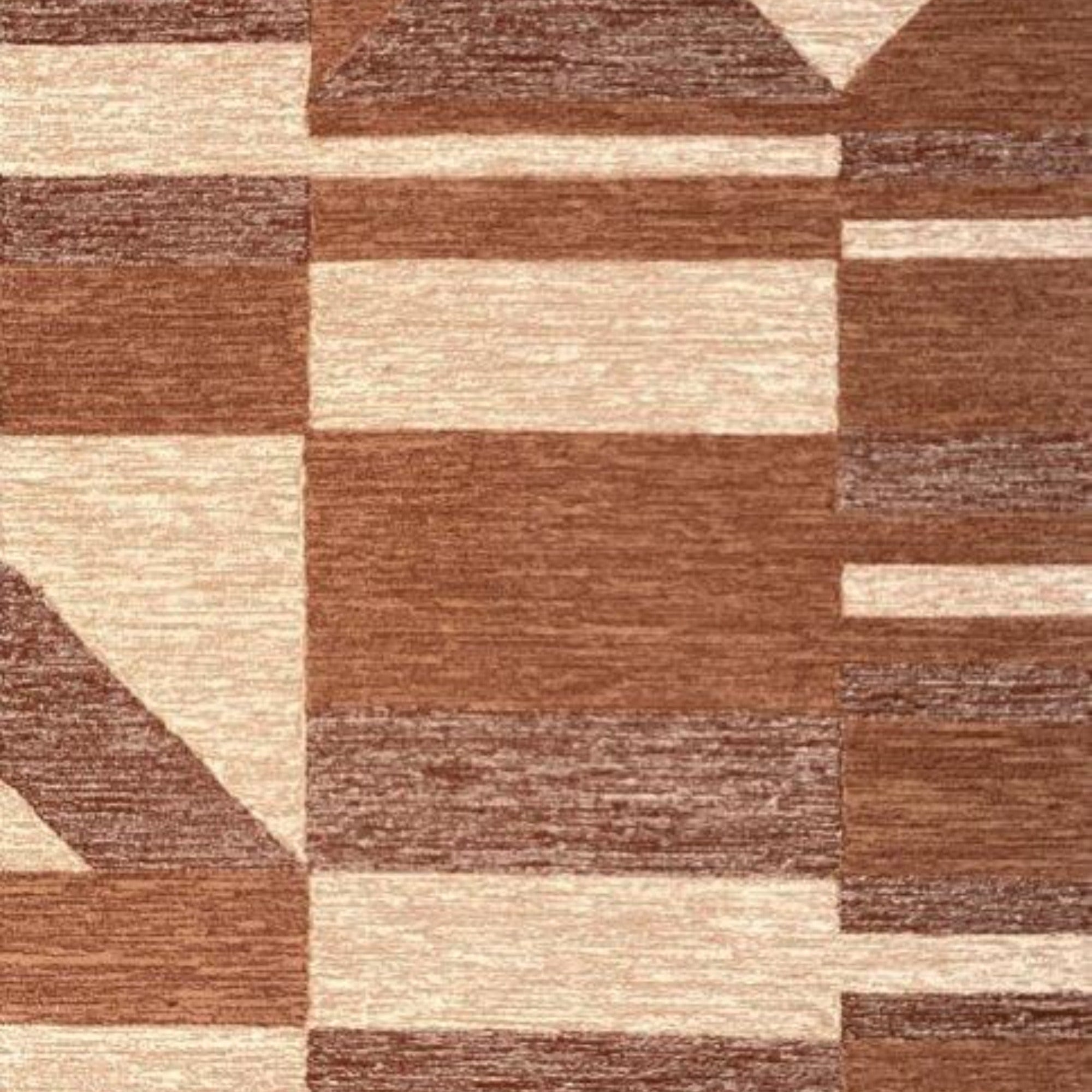 ST - 244 Rust Colored Hand Tufted Rug - Nanak Rugs